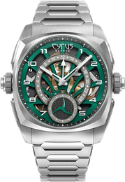 Cyrus Watch Klepcys GMT Palm Green Bracelet Limited Edition 539.507.TTM.C Palm Green