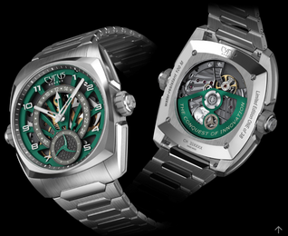 Cyrus Klepcys GMT Palm Green Bracelet Limited Edition Watch