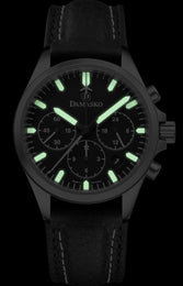 Damasko Watch DC76 Leather With Double Stitch Pin Buckle