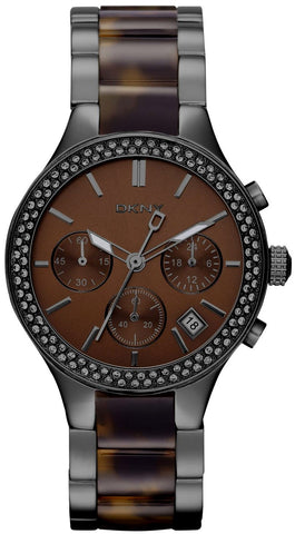 DKNY Watch Glitz Chronograph Tortoise NY8668