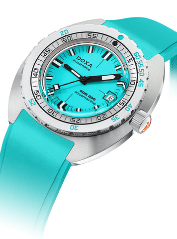 Doxa SUB 300 COSC Aquamarine Rubber Watch