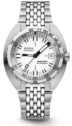 Doxa Watch SUB 300T Whitepearl Bracelet 840.10.011.1