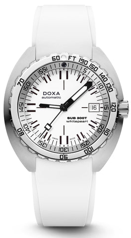 Doxa Watch SUB 300T Whitepearl Rubber 840.10.011.23
