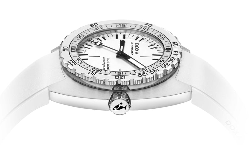 Doxa SUB 300T Whitepearl Rubber Watch