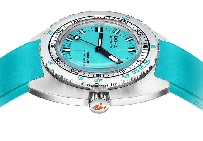 Doxa SUB 300 COSC Aquamarine Rubber Watch
