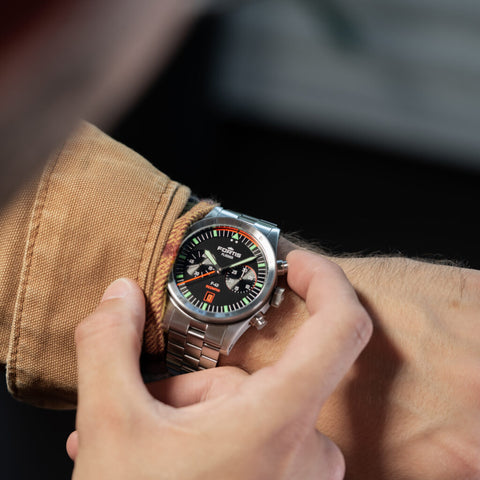 Fortis Flieger F-43 Bicompax Bracelet Watch
