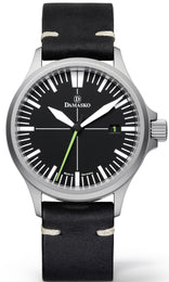 Damasko Watch DS 30 Green Leather Pin