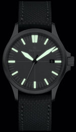 Damasko Watch DS 30 Grey Louis Black Leather Pin