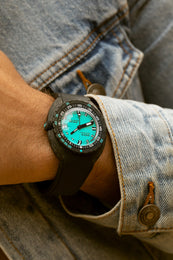 Doxa SUB 300 Carbon COSC Aquamarine Rubber Watch