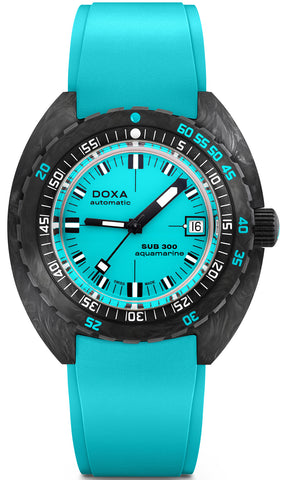 Doxa Watch SUB 300 Carbon COSC Aquamarine Rubber 822.70.241.25