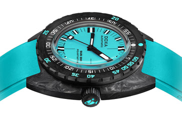 Doxa SUB 300 Carbon COSC Aquamarine Rubber Watch