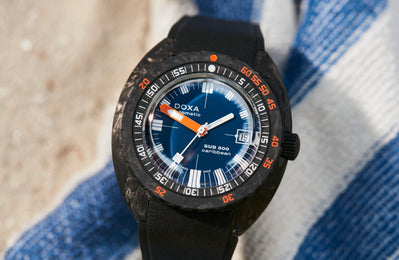 Doxa SUB 300 Carbon COSC Caribbean Rubber Watch