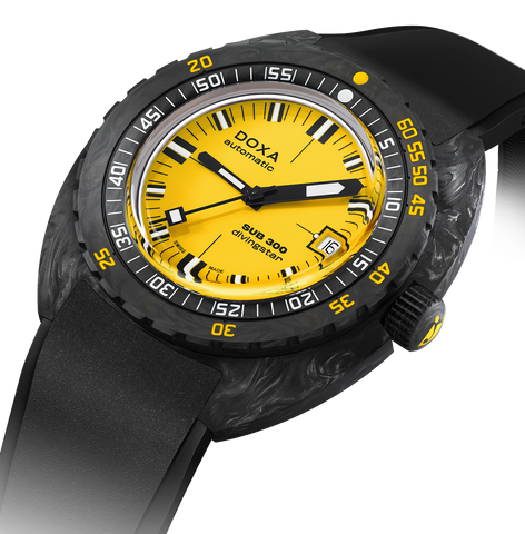 Doxa SUB 300 Carbon COSC Divingstar Rubber Watch