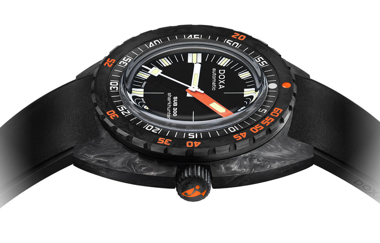 Doxa SUB 300 Carbon COSC Sharkhunter Rubber Watch
