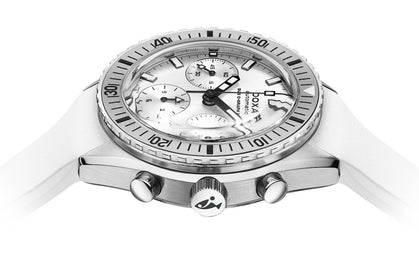 Doxa Sub 200 C-Graph II Whitepearl Rubber Watch