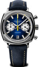 Duckworth Prestex Watch Chrono 42 Blue Blue Leather D550-03-D