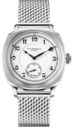 Duckworth Prestex Watch Bolton Small Seconds White Steel Mesh D667-02-ST
