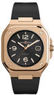 Bell & Ross Watch BR 05 Auto Black Gold Rubber BR05A-BL-PG/SRB.