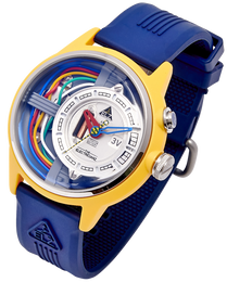 Electricianz Watch Nylon Cable Z 45mm Blue Rubber