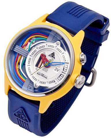 Electricianz Watch Nylon Cable Z 45mm Blue Rubber
