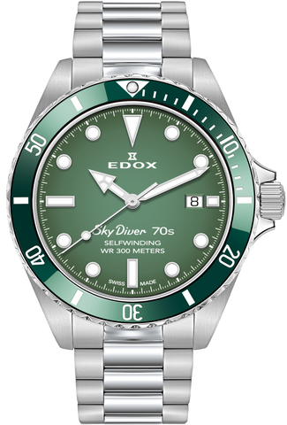 Edox Watch SkyDiver 70s Date Automatic Limited Edition 80115 3VM VDN