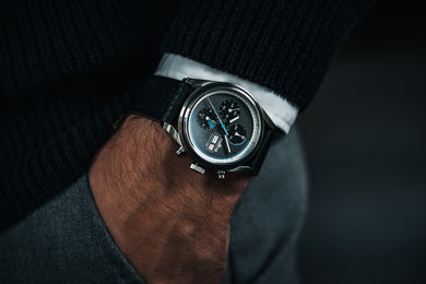 Fortis Stratoliner Cosmic Grey Aviator Strap Watch