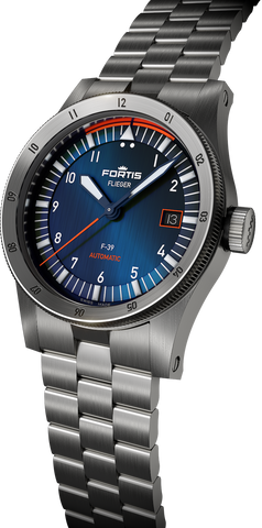 Fortis Watch Flieger F-39 Midnight Blue Bracelet D