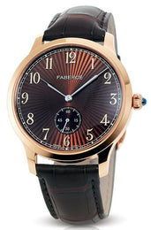 Faberge Agathon Small Seconds Rose Gold and Hazel Dial 115WA204/1