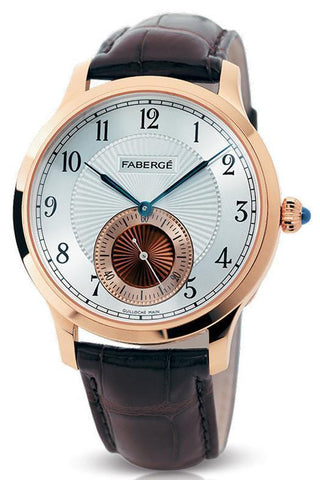 Faberge Agathon Small Seconds Rose Gold and White Dial 115WA210/2