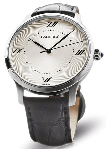 Faberge Alexei White Gold, Four numerals and Black Diamonds