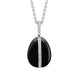 Faberge 18ct White Gold Diamond Whitby Jet Pendant Limited Edition