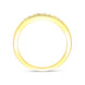 18ct Yellow Gold 0.35ct Diamond Princess Cut Channel Set Wedding Half Eternity Ring