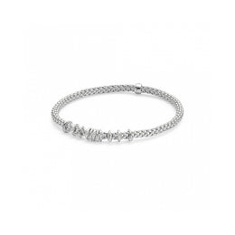 Fope Flex'it Prima 18ct White Gold 0.15ct Diamond Bracelet
