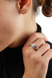 Fope Flex'It Vendome 18ct Yellow Gold 0.41ct Diamond Ring D