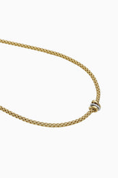 Fope Flex'It Prima 18ct Yellow Gold Diamond 43cm Necklace