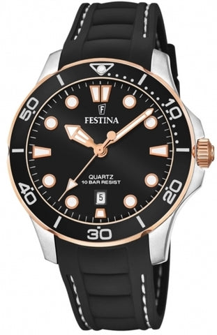 Festina Watch Three Hands Date Ladies F20502/6