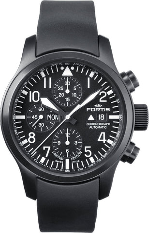 Fortis Watch B-42 Flieger Chronograph Black Limited Edition 656.18.81 K