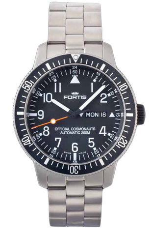 Fortis Watch B-42 Official Cosmonauts Titan Day Date 647.27.11 M
