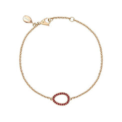 Faberge Colours of Love Sasha 18ct Rose Gold Ruby Egg Bracelet 1553BT2786