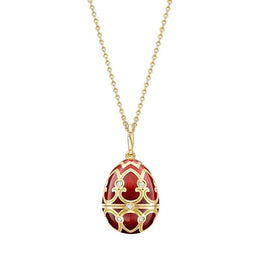 Faberge Palais Tsarskoye Selo Red Locket with Rooster Surprise 1151FP2575