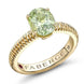 Faberge Three Colours Of Love 18ct Yellow Gold Tourmaline Fluted Ring 2625