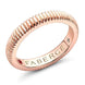 Faberge Three Colours of Love 18ct Rose Gold Fluted Band Ring 1608RG1749.