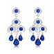 Faberge Colours of Love White Gold Sapphire Chandelier Earrings