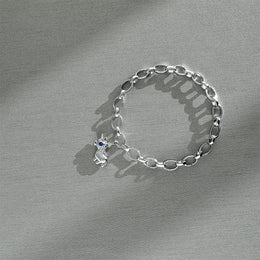Faberge Treillage 18ct White Gold Chain Bracelet For Charms