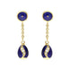 Faberge Victor Mayer 18ct Yellow Gold 0.11ct Diamond Blue Enamel Egg Drop Earrings, F-2265BL._2