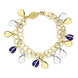 Faberge Victor Mayer 18ct Yellow Gold Royal Blue Enamel Double Egg Chain Bracelet F2529BL0000