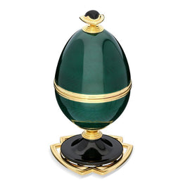 Faberge 18ct Yellow Gold Vermeil Whitby Jet Diamond Objet Limited Edition FBR-478