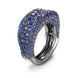 Faberge Emotion 18ct White Gold Blue Sapphire Thin Ring 1605