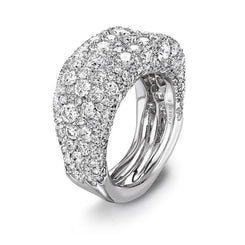 Faberge Emotion 18ct White Gold Diamond Thin Ring 866RG1925