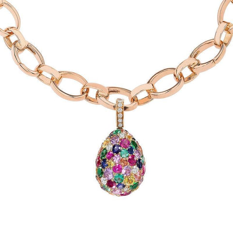 Faberge Emotion 18ct Yellow Gold Multi-Coloured Charm 571EC1923.